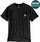Bluzë Carhartt Workwear K87 me xhep, pambuk, me mëngë të shkurtra, e zezë, XS