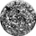 Mbajtëse gishti për celular PopSockets Pop Foil Confetti Gen. 2, e argjendtë/zezë