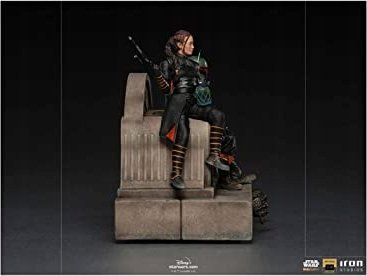 Figurë për koleksion Iron Studios Boba Fett on Throne, Art Scale 1:10, Star Wars, shumëngjyrëshe