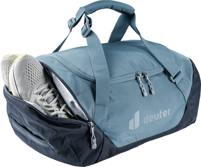 Çantë sportive Deuter Duffel 35, 35L, me rripa shpine, blu e errët