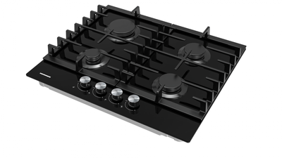 Plita inkaso HEINNER HBH-M421IRFGBK, 4 vatra gazi, 60cm, xham i zi
