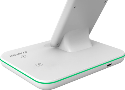 Karikues wireless Canyon WS-303, 15W, USB Type-C, i bardhë