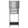 Mobilie për rrobalarëse Terry melamine 64×29×181 cm (HM9122.13), gri