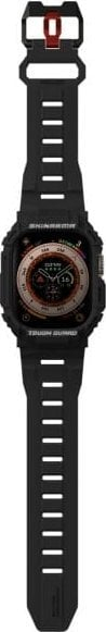 Rrip me kornizë Skinarma Mecha 2-in-1 për Apple Watch 49mm, TPU, i zi