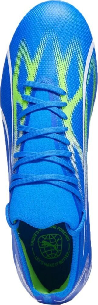 Patika futbolli Puma Ultra Match FG/AG M 107347 03, GripControl, për fushë me bar natyral edhe artificial, blu