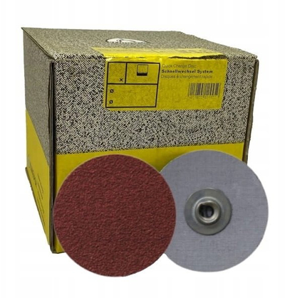 Disk abraziv KLINGSPOR QMC 412 Quick Change, 38mm, grit 80, set 100 copë