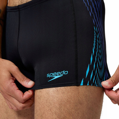 Машки костим за капење Speedo Tech Panel Aquashort, материјал Endurance+, црно сина