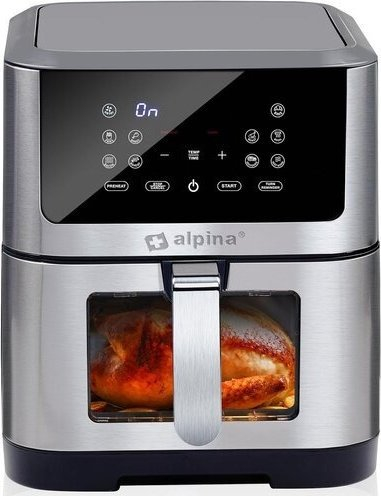 Fritezë ajri Alpina 871125224542, 8L, digjitale, e zezë