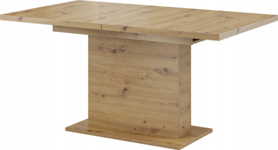 Tavolinë ngrënie Giant me zgjatim, 160-200cm, dekor artisan oak, ngjyrë druri natyrale