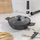 Tenxhere e cekët Berlinger Haus Antracit BH-8129, me kapak, 30 cm, 4.5 L