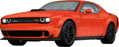 Puzzle 3D Ravensburger 11284 Dodge Challenger R/T, 108 copa, model makine, portokalli
