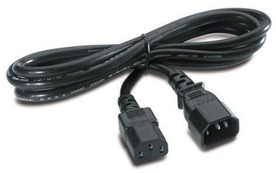 Кабел за струја APC, IEC C13 во IEC C14, 2.4m, црн