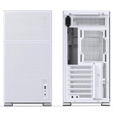 Kuti PC Jonsbo D41 Mesh Standard ATX, xham i kalitur, e bardhë