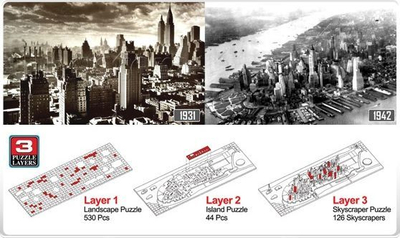 Puzzle 4D City Budapest, 1200 elemente