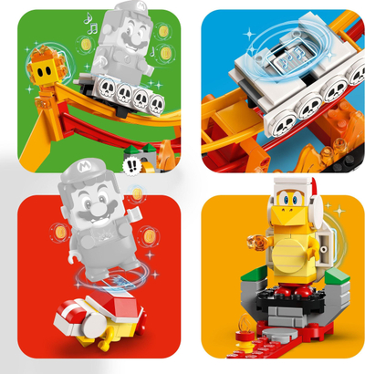 Set Lego Super Mario Lava Wave Ride 71416, 218 copa, mbi 7 vjeç, shumëngjyrësh