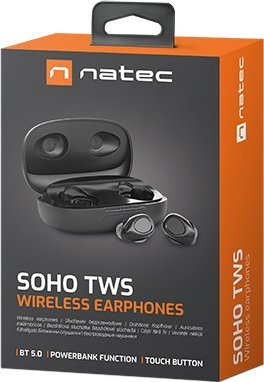 Dëgjuese Natec Soho TWS (NSL - 1638), të zeza
