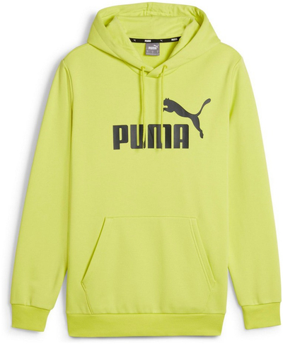 Дуксер со капуљача Puma Essential Large Logo, мешавина од памук, големо лого, жолт
