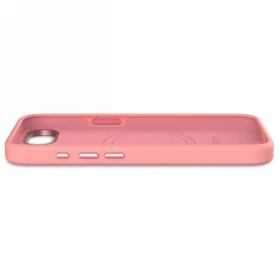 Маска за телефон Decoded Silicone Backcover, за iPhone 16e, MagSafe, светло розова