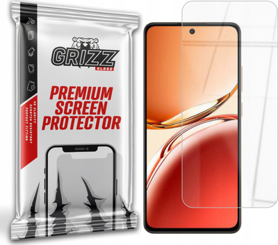 Заштитно стакло Grizz HybridGlass за Oppo Reno 12 F, 9H, проѕирно