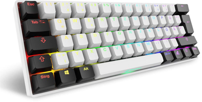 Tastierë mekanike Sharkoon SKILLER SGK50 S4 Gen2, 60%, Gateron Yellow, e zezë