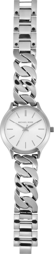 Ora Michael Kors Runway MK7474, çelik inox, rezistente ndaj ujit 50m, argjendi