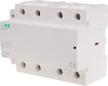 Kontaktor modular F&amp;F ST100-40, 100A, 230V AC, i bardhë