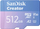 Kartë memorie SanDisk Creator microSDXC, 512GB, Class 10 UHS I U3 A2 V30, shumëngjyrëshe