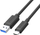 Kabllo USB Unitek Y-C490BK, USB-A në USB-C, 0.25 m, e zezë