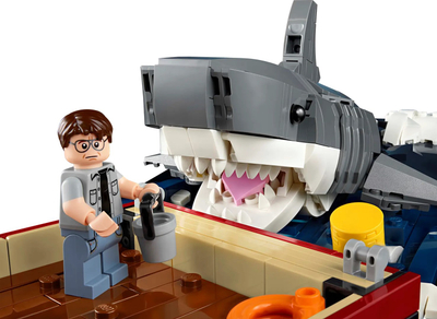 Set Lego Ideas Jaws 21350, dioramë ekspozimi, për të rritur, shumëngjyrësh