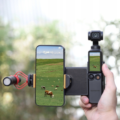 Dorezë fikse Sunnylife OP3 AD744 D për DJI Osmo Pocket 3, plastike, për telefon, e zezë