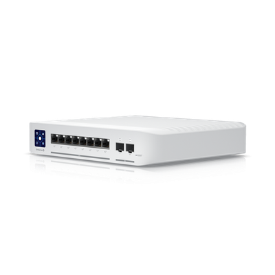 Switch rrjeti Ubiquiti UniFi Enterprise 8 PoE, 8x 2.5GbE, 2x SFP+ 10G, gri metalik