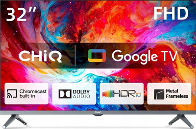 TV CHiQ L32M8TG, 32", FHD, Smart Google TV