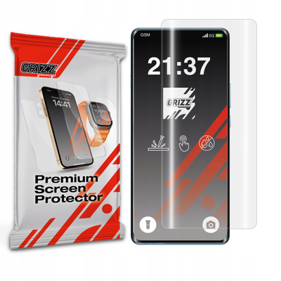 Folie mbrojtëse Hydrogel Grizz HydroFilm për Huawei Enjoy 70X Vitality, shumë e kthjellët, vihet kollaj, transparente