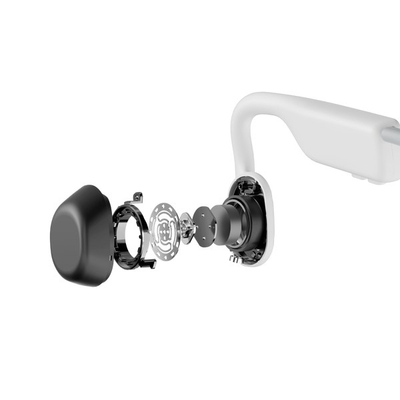 Kufje Shokz OpenMove, Wireless, të bardha