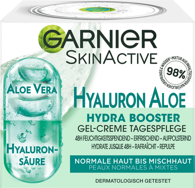Krem për fytyrë Garnier PureActive Hyaluronic Aloe, 50 ml