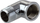 Bërsinë këndore Hydroland ELBOW CHROME 7 20, bronzi, 3/4", krom