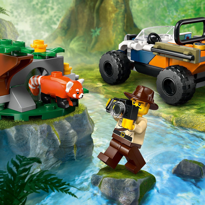 Set lodrash LEGO City Jungle Explorer ATV 60424, red panda, 6+