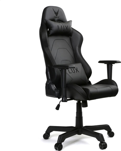 Karrige gaming Varr Lux RGB, gas lift, jastëk koke, e zezë