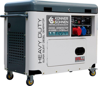 Дизел генератор Könner &amp; Söhnen KS 9300DE-1/3 ATSR, 7500 W 400 V, 6500 W 230 V