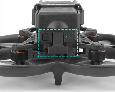 Kapak baterie droni Sunnylife AT-DC503-D për DJI Avata, plastike ABS, i zi
