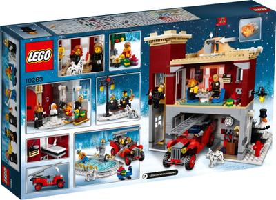 Set ndërtimi LEGO Creator Expert Winter Village Fire Station 10263, 1166 copa, për mosha 12+, shumëngjyrësh