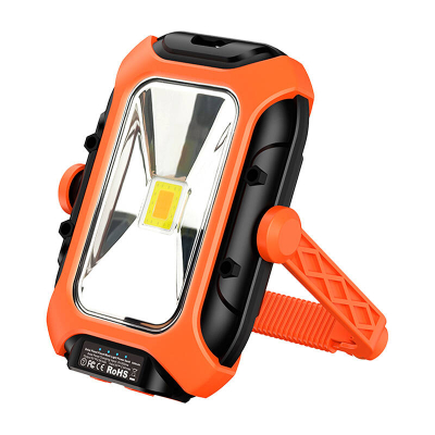 Lampë pune Superfire GM05, panel diellor, 500 lm, portokalli