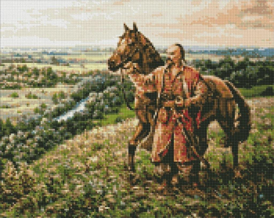 Set mozaik diamant Ideyka Cossack Spirit, 40x50 cm, shumëngjyrësh
