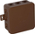 Kuti hermetike sipërfaqësore ViPlast V6, 85x85x41 mm, IP54, kafe