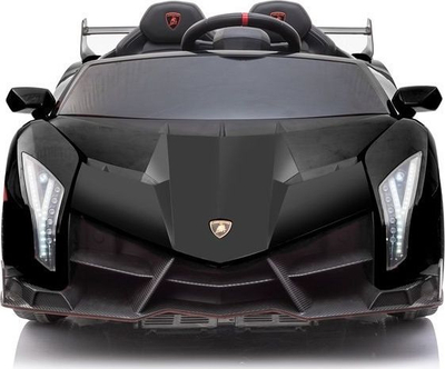 Makinë elektrike lodër Lamborghini Veneno, 2 ulëse, për kalamaj, e zezë