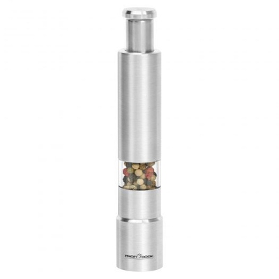 Set mulli për erëza ProfiCook PC-PSM 1160, mekanik, çelik inox, ngjyrë argjendi