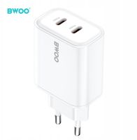 Karikues muri Bwoo CDA206 PD, 35W, 2x USB C, i bardhë