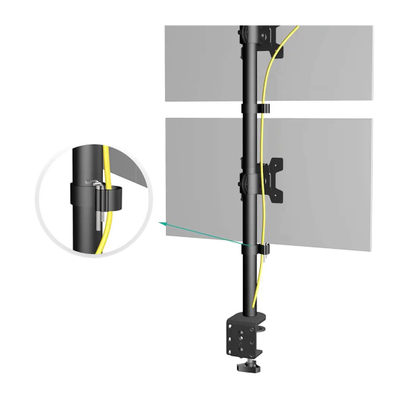 Mbajtëse monitori Maclean MC-966, 13-27", 9 kg, e zezë