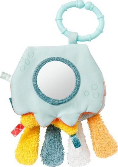 Играчка за бања Fehn Bath Book Octopus, водена книга за бебиња, со прстен за прицврстување, шарена