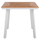 Tavolinë alumini me polywood 80×80×72 cm (HM5563.01), bardhë